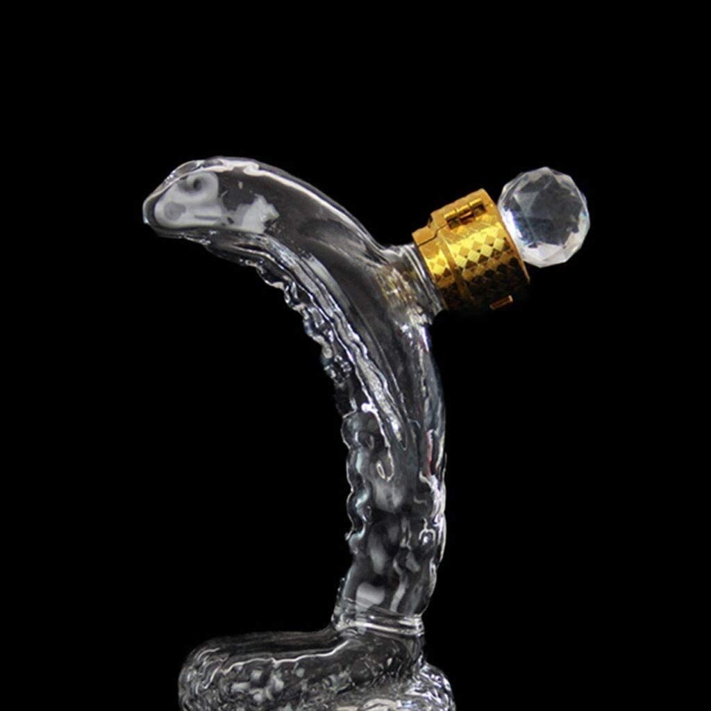 Decantador de whisky King Cobra Botella de vino artesanal en forma de serpiente, decantador de whisky de borosilicato de 500/1000 ml de alto, decantador de serpiente para licor, whisky escocés, bour