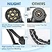Nilight 7 Way Trailer Plug Y Pigtail Splitter Double Brasse 7Pin Female to Dual Male Trailer Plug Round Blade Connector for Connecting Slide in Truck Camper and Trailer Y Splitter