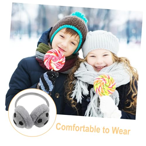 BESPORTBLE Winter Ear Warmer Earmuffs for Boy Girl Football-shaped Design for Boys and Girls Comfortable Cold Weather Ear Covers for Outdoor Activities and Holiday Gifting3