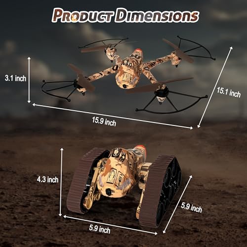Gliburitaxion Land & Air Transforming RC Toy &ndash; Durable Remote Control Flying Vehicle for Kids and Teens