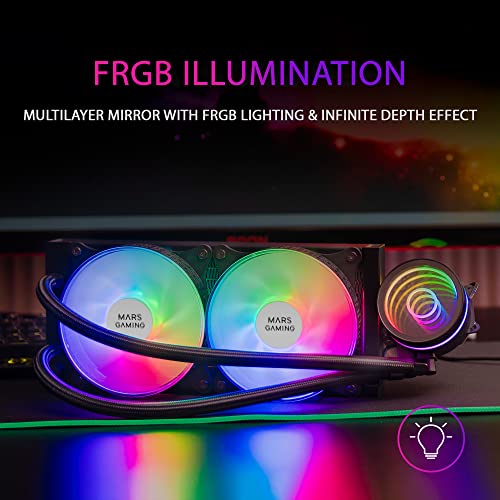 Mars Gaming MLONE240 système de refroidissement d'ordinateur Processeur Kit de refroidissement du liquide 12 cm 1 pièce Neuf - vue 5
