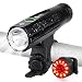 Ultra Bright Bike Lights Rechargeable - Te-Rich 800 Lumens Headlight and Taillight Set, LED Bicycle Lights Front and Back, Quick Release Safety Lamp Cycling Accessories for Road/Mountain/City Bikes
