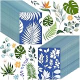Eersida 60 Sheets Sun Print Paper Kit Cyanotype Paper High Sensitive Nature Solar Activated UV Sun Printing Art Drawing Tool for Arts Crafts DIY Project(4.13 X 5.83 Inch,Light Color)