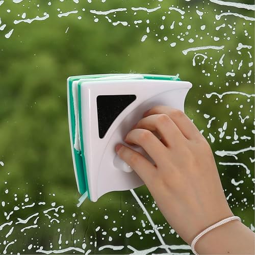 SUQ Limpiador de Vidrio de Ventana Magnética de Lado Doble, Inicio Lateral Doble Magnético Ventana Limpiador, Acristalamiento Simple oAlto y Ventanas Acristaladas para (GREEN) - imagen 6
