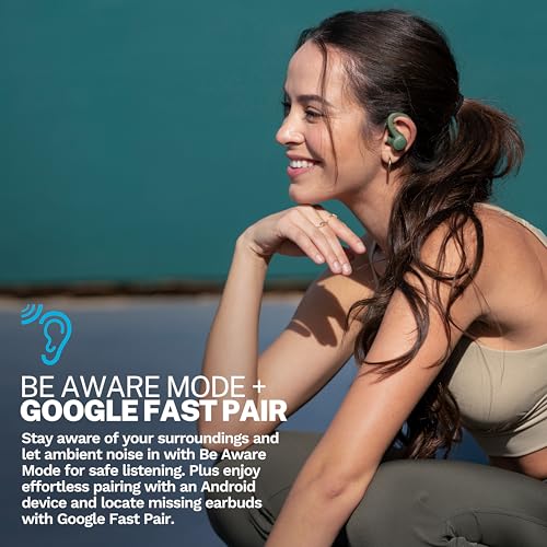 Image of JLab, Go Sport+, True Wireless Workout Earbuds, Bluetooth Sport Earbuds, Clear Calling, Green