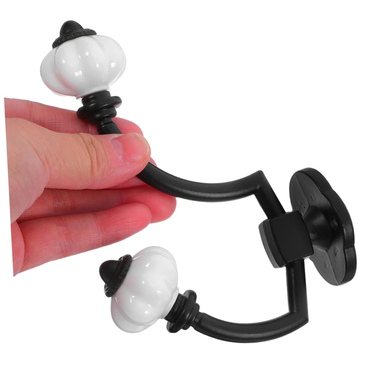 Homoyoyo 5 Piezas Ganchos Vintage de Aleación de Zinc para Pared Doble Gancho Resistente para y Toallas Estilo Retro para Baño Dormitorio y Entrada