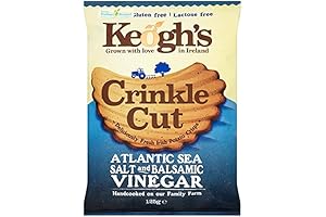 Keogh's Crinkle Sea Salt & Vinegar - 3 bags of 125g