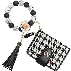 Silicone Bracelet(16 Cards)- Woven Big Plaid Black