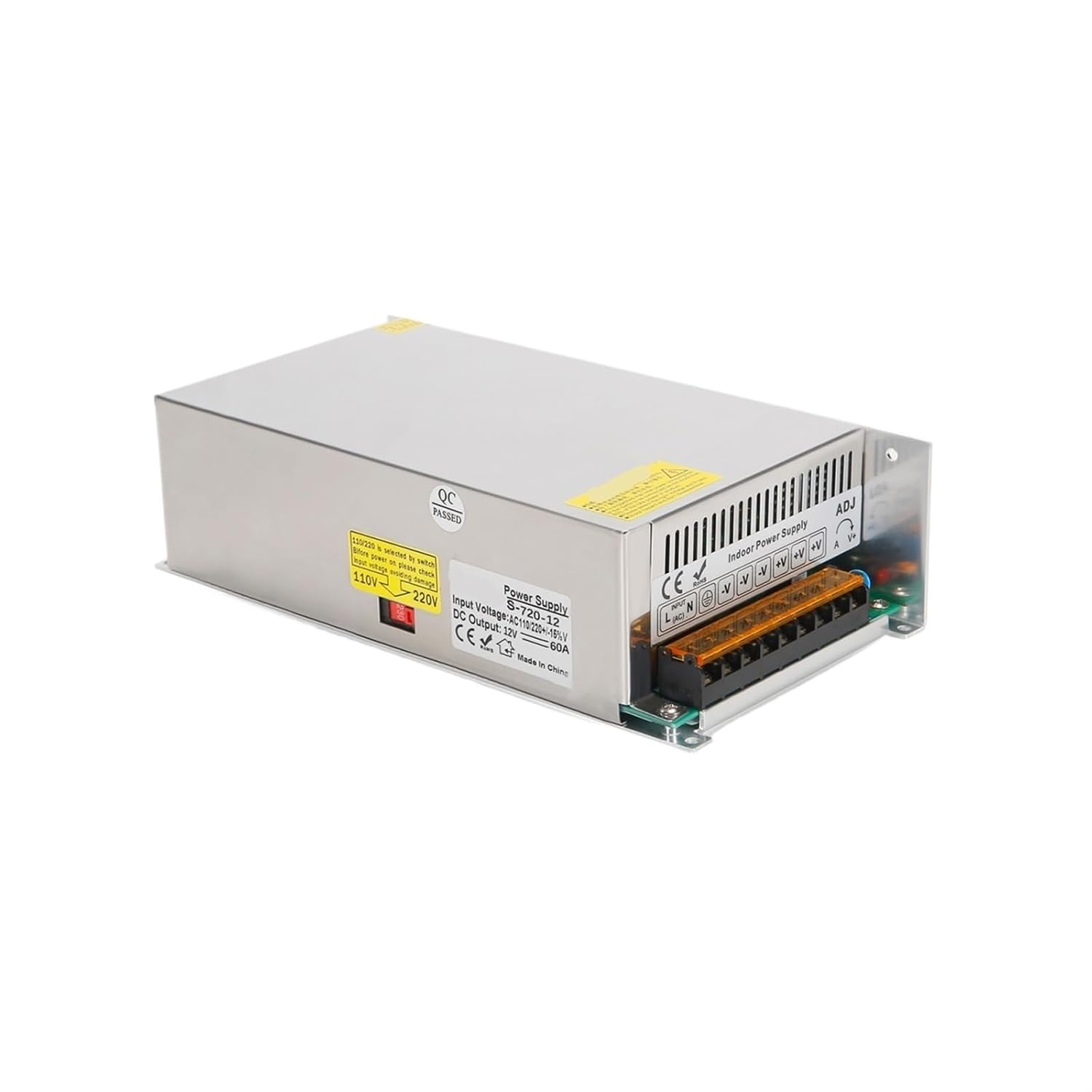 AC to DC 12V 60A 720W Switching Power Supply Drive Transformer for CNC Motor Industrial Electronic Electrical Equipment Etc. 1Pcs