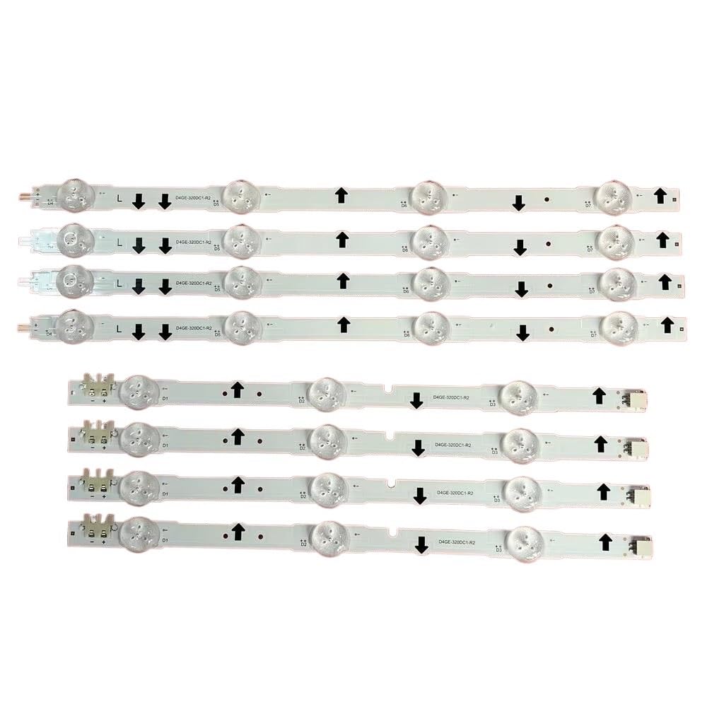 Tira de retroiluminación LED de 7 LED for Samsung UE32J5500 UE32H5000 UE32H5500 UE32J5100 D4GE-320DC1-R2 R1 BN96-30442A 30443A(4pcs For 1 TV)