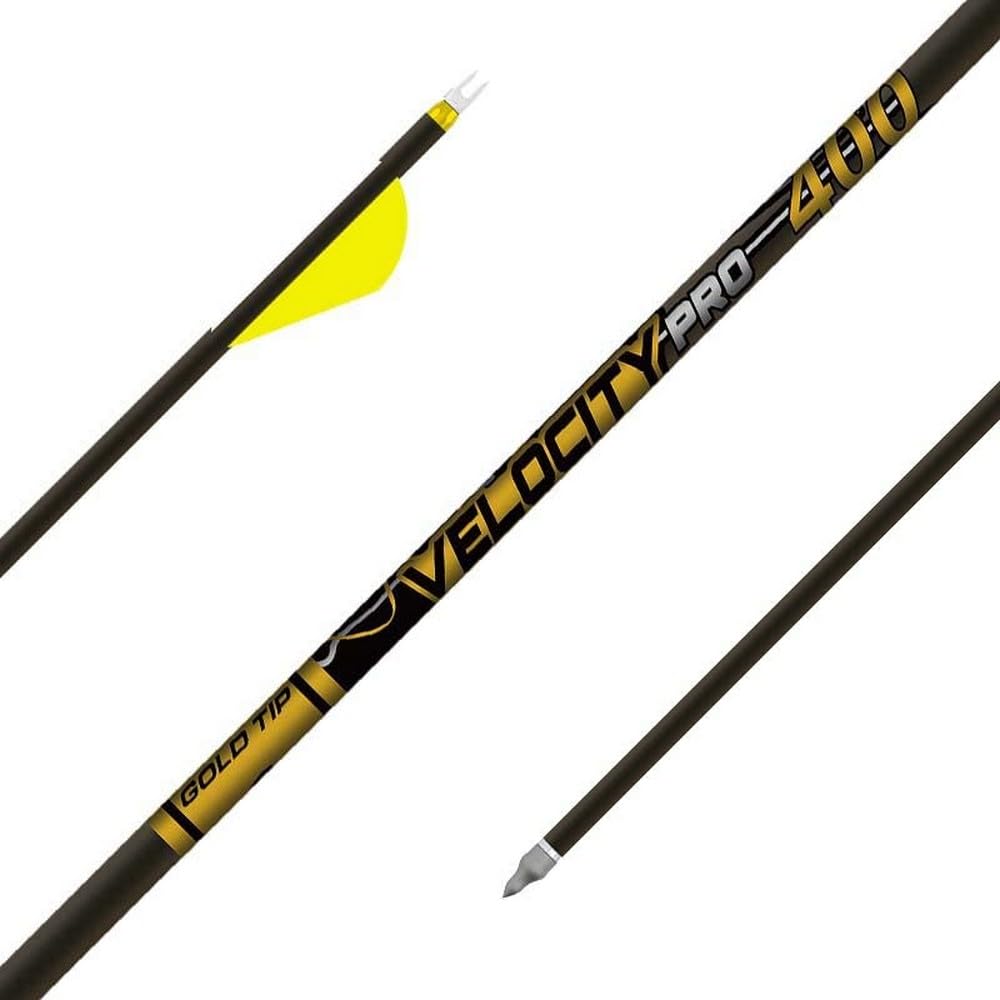 Gold Tip Velocity Pro 400 Hunting Arrows - Shafts with No Components - 12 Pack