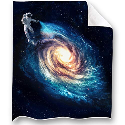 Loong Design Galaxy Throw Blanket Super Soft, Fluffy, Premium Sherpa Fleece...