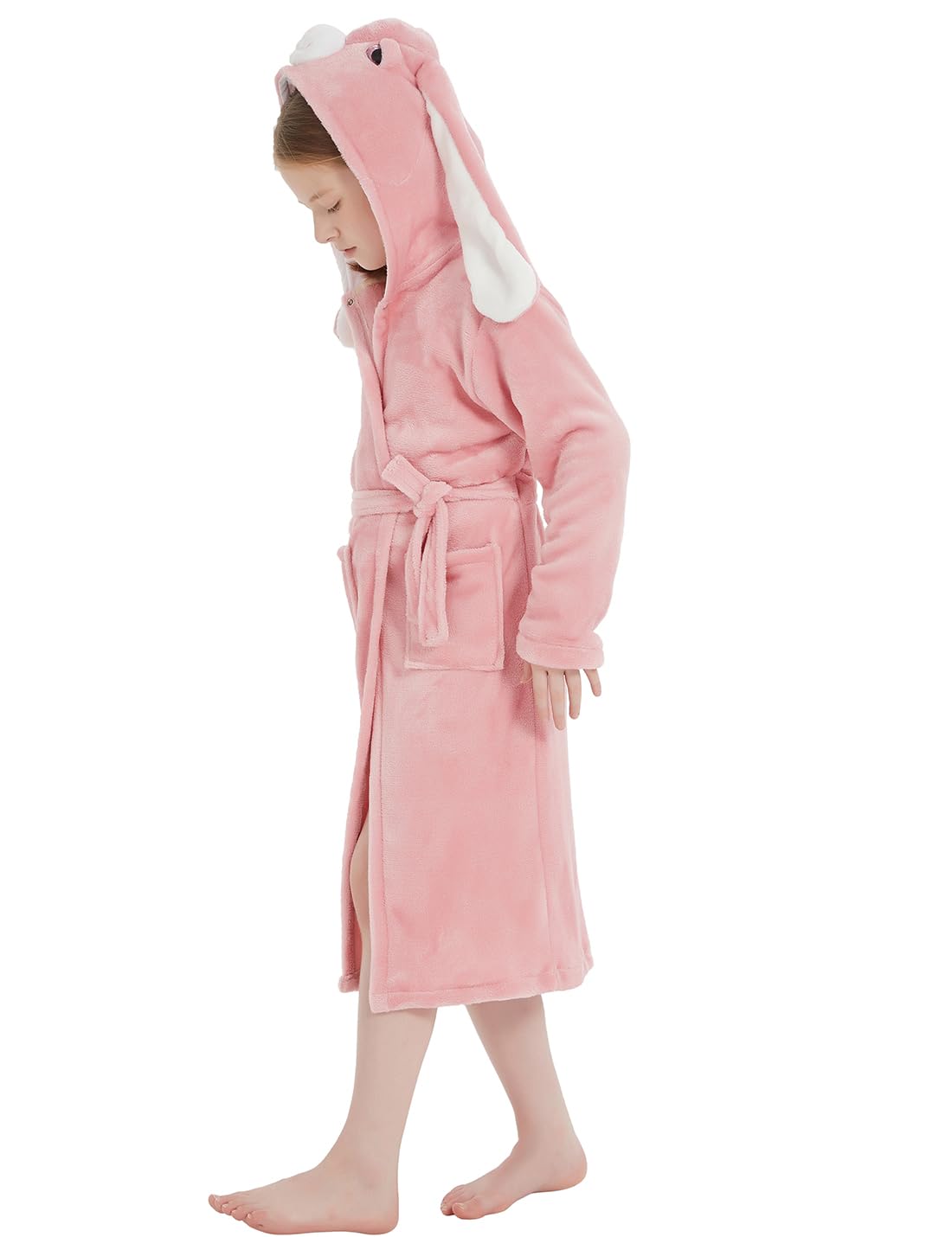 ACOGNA Girls Robe Hooded Boys Animal Bathrobes Children Birthday Christmas Gifts, bunny 130