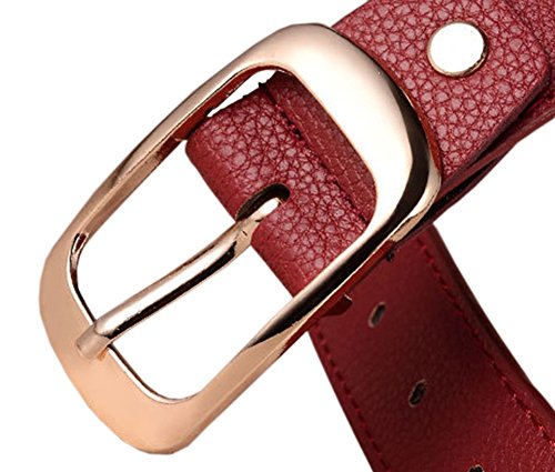 Women's Solid Alloy Buckle Jeans Belt Ladies Pants Waist Belts3