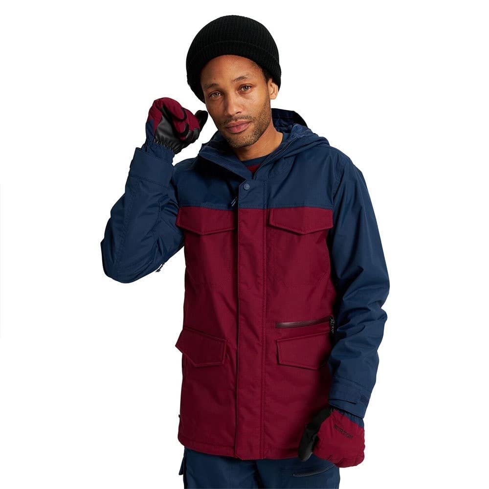 Burton Herren Covert Snowboard JackeAzul real, Negro Verdadero