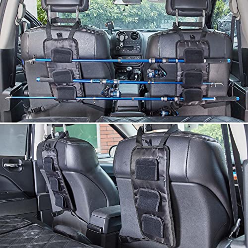 Fishing Rod Carrier, Pole Holder for Vehicle/Ship Rear Seats, Car, SUV, Wagons, Vans