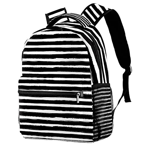 Sac à dos de voyage peint à la main léger avec porte-gourde pour adolescent