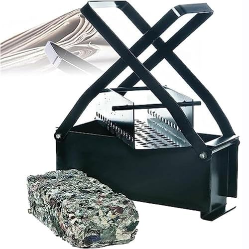 Máquina manual de ladrillos de papel,Máquina prensadora aglomerante de periódicos,fabricante de briquetas de troncos de papel,fabricante de briquetas de periódicos de reciclaje bricolaje,para oficina