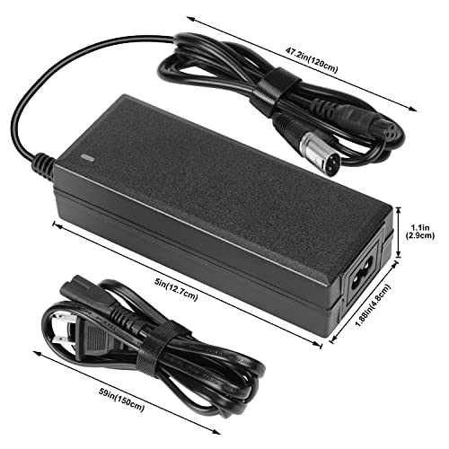 Nvmw 24V 2A(48W) Xlr Electric Scooter Battery Charger For Go-Go Elite Traveller Plus Hd Us, Ezip Mountain Trailz, Jazzy Power Chair Charger, Pride Mobility, Sc40E/Sc44E S300 S350 S400 S500 #TOP4