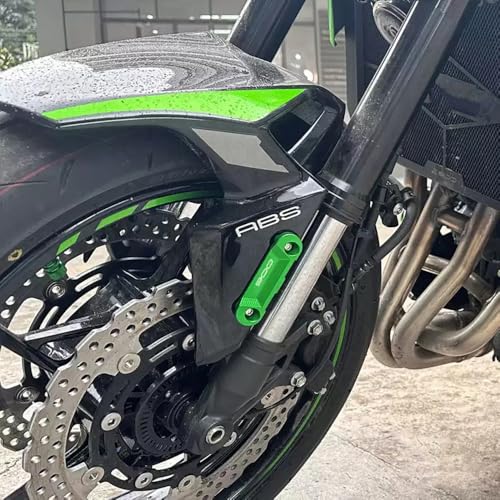 Plaque pour essieu avant moto alu ABS vert Z900 2017-2023