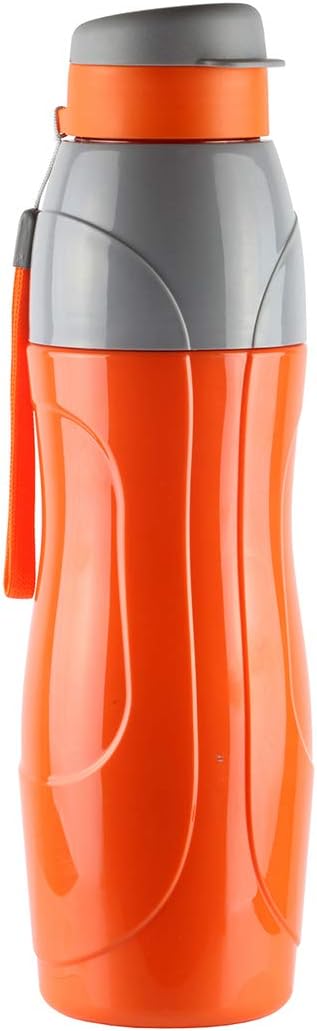 Cello Plastic Insulated BPA Free Leak Proof Water Bottle for Gym, Swimming, Running/Easy Carry Ergonomic Reusable Drinking Container with Wide Mouth and Easy Flip Top Cap - Puro Sports (20 Oz)