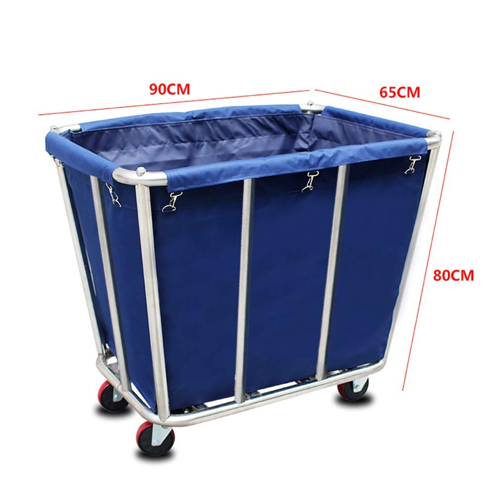 Carro de Almacenamiento móvil para carretillas de Mano, Carro móvil para Ropa Blanca de Cocina para Hotel/vestíbulo, Carro de Recogida Desmontable, Carro Universal para s