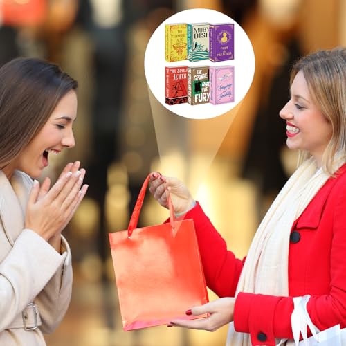 Image of 6 Pieces Book Kitchen Sponges Novels Sponges Fun Non-Scratch Scrub for Washing Dishes Pots Pans and Household Cleaning Supplies for Kitchen Dishes Furniture Gifts (6, Book-2)