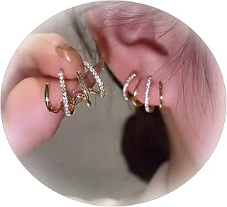 Butterfly Ear Cuff Earrings for women No Pierced Zircon Butterfly Ear Cuffs Hanging Butterfly Earrings Ear Wrap Earrings for Teen Girls Women Mother
