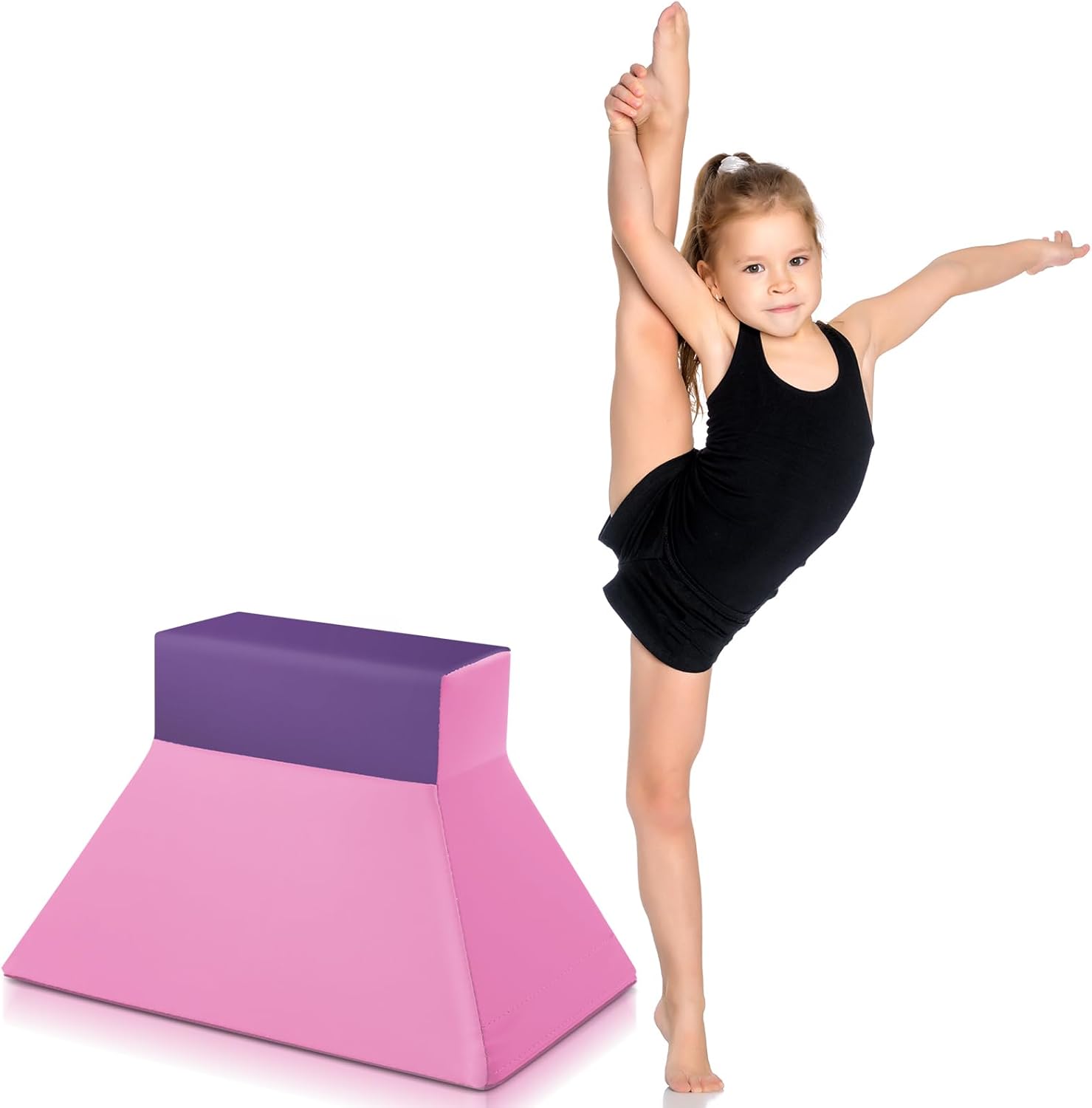 Cheer Flyer Stand for Kids Adults Larger Cheerleading Stunt Balance Trainer with Zipper Detachable Balance and Flexibility Trainer Cheer Equipment
