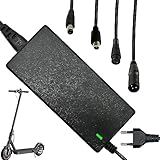 🎐【LED-Anzeige】42V 2A Elektroroller-Ladegerät hat eine LED-Ladeanzeige, rotes Licht leuchtet beim Laden und grünes Licht leuchtet, wenn die Batterie voll ist. Der Ladevorgang stoppt automatisch, wenn die Batterie voll ist. Ein rotes Licht zeigt an, dass die Batterie geladen wird; ein grünes Licht zeigt an, dass die Batterie voll ist, nicht angeschlossen ist oder nicht geladen wird.