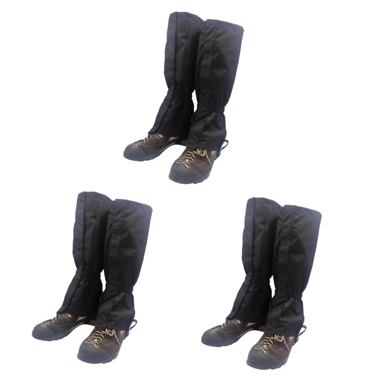 BESPORTBLE 3 Paia Ghette da Neve per Lo Sci Copriscarpe Impermeabili Ghette Antineve Impermeabili Ghette per Le Gambe Personalizzato Xuexiang