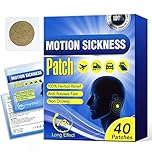 Sea Sickness Patches 40PCS Motion Sickness Patches Relieves Nausea, Dizziness & Vomiting from Motion Sickness for Car and Boat Rides Cruise and Airplane Trips (40PCS)