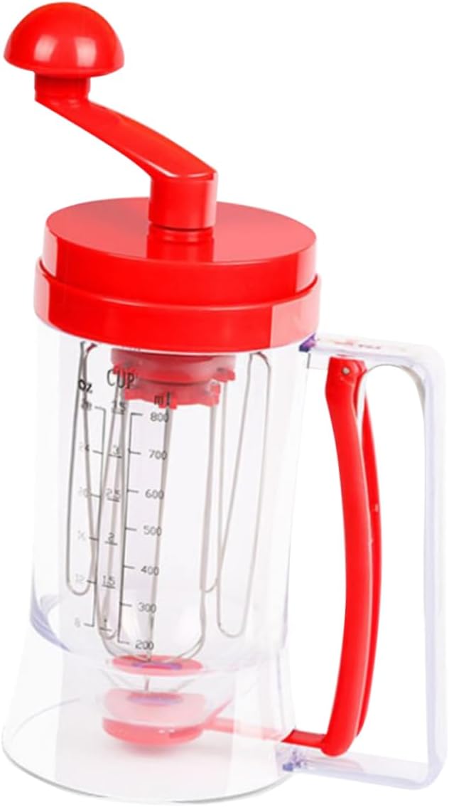 Cabilock Manual Cake and Pancake Batter Dispenser Cream Separator 1.5L Capacity Easy-Squeeze Handle for Cupcakes and Crepes Suitable for Home Baking