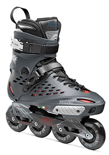 Roces X35 Patín en línea Unisex, Unisex - Adulto, Carbón/Rojo, 45
