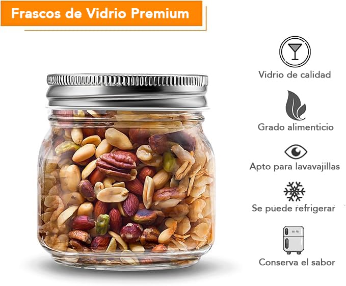La mejor selección de Frascos Hermeticos de Vidrio los preferidos por los clientes. 21 Imagen adicional