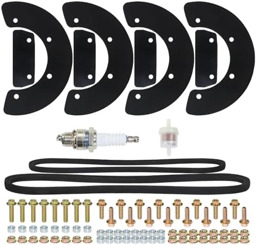 NIDAIFEI HS35 Rubber Auger Paddles with 22431-727-013 V-Belt 23161-952-771 V-Belt Replaces 1003375,1003391,72521-730-003, 72552-730-003 for Honda HS35 A Snow Blower, honda hs35 snowblower parts