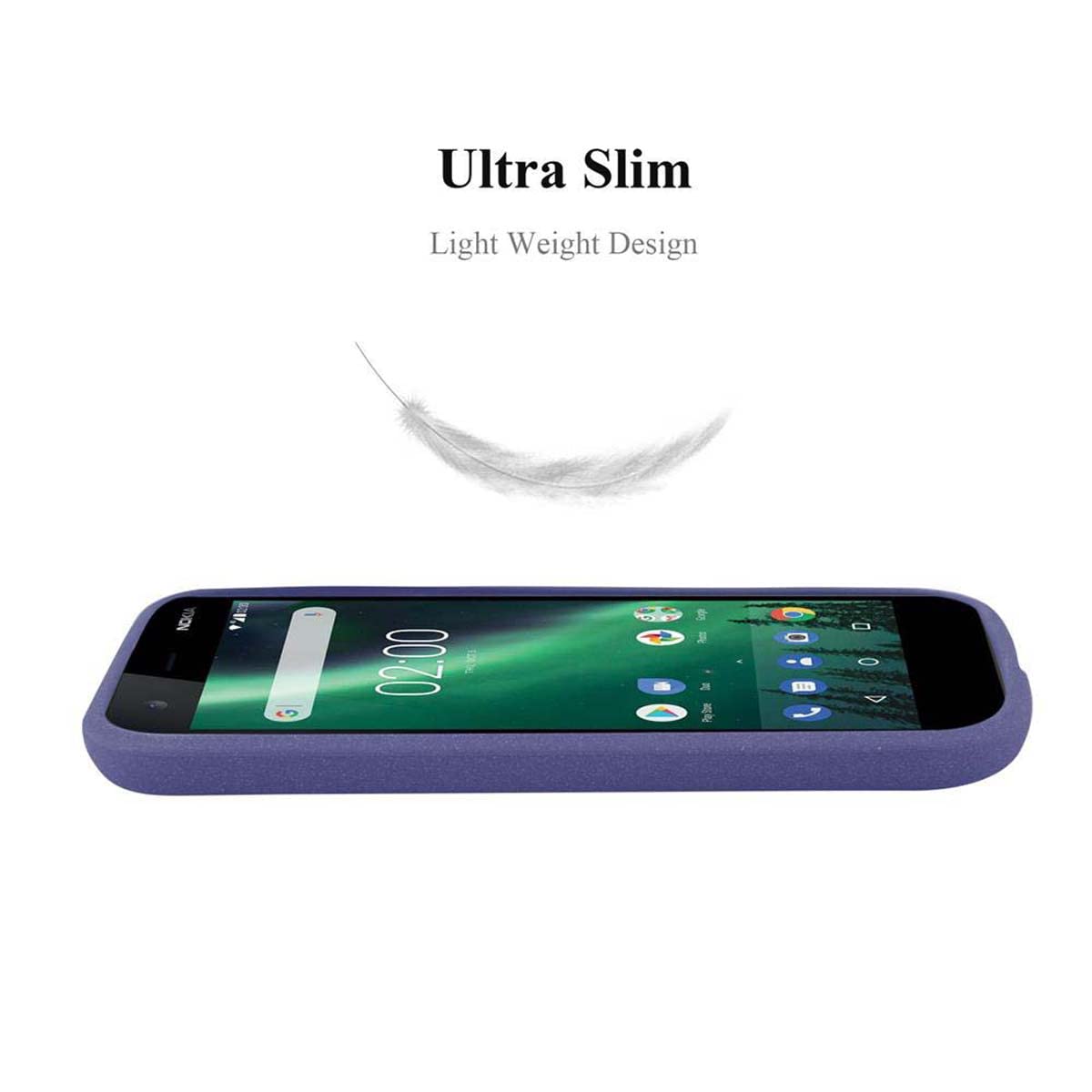 Cadorabo Cover Trasparente Sottile Per Nokia 1 Plus – Custodia Morbida In TPU Antiurto - 4