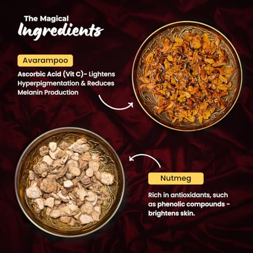 Araah Skin Miracles Araah Skin Miracle Golden Glow Powder - Natural Toner for Acne Scars, Pigmentation & Skin Rejuvenation with Avarampoo, Nutmeg & Wild Turmeric - 50g