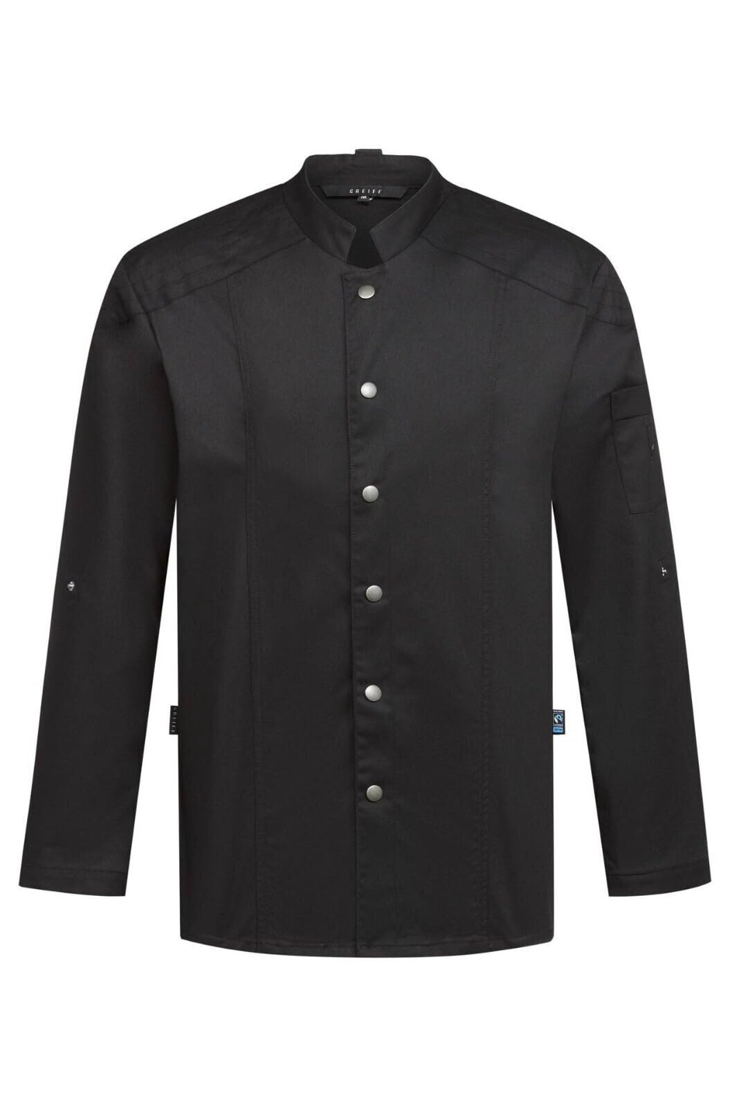 GREIFF Gastro Moda Cuisine Premium 55721 - Chaqueta de cocina para hombre (estilo bikerstyle Denimlook regular)