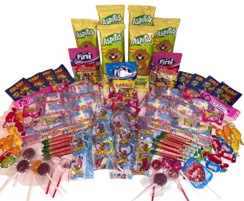 Donda's House® Pack de chuches 100 Ud./Chuches, Caramelos y Golosinas. Chuches Para Cumpleaños, Chuches para Piñatas, Todo el surtido envuelto individualmente.