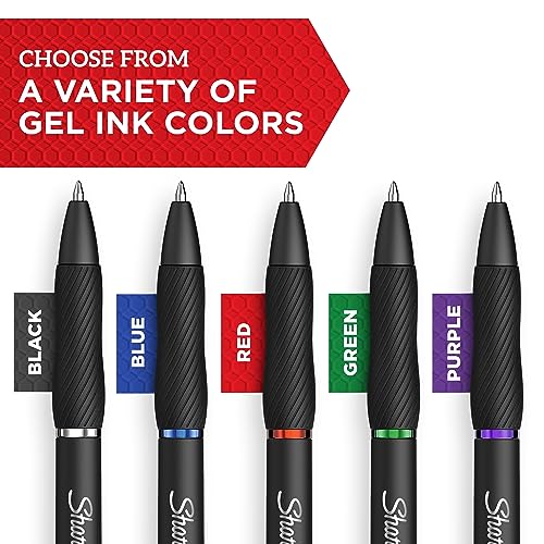 Sharpie S-Gel Gel Pens Drawing Pens Writing Gel Ink For Journaling Coloring Bold Point (1.0Mm) Black Ink Pen 12 Count - Image 4