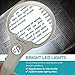 MagniPros 3 Ultra Bright LED Handheld Magnifying Glass with 3X, 4.5X, and 25X Magnification - Perfect for Reading Small Prints, Maps, Coins, Inspection, and Jewelry Loupe