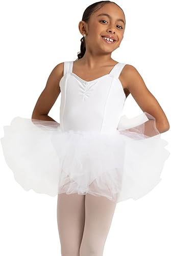 CapezioBig Girls' Once Upon A Skirt, White, Large