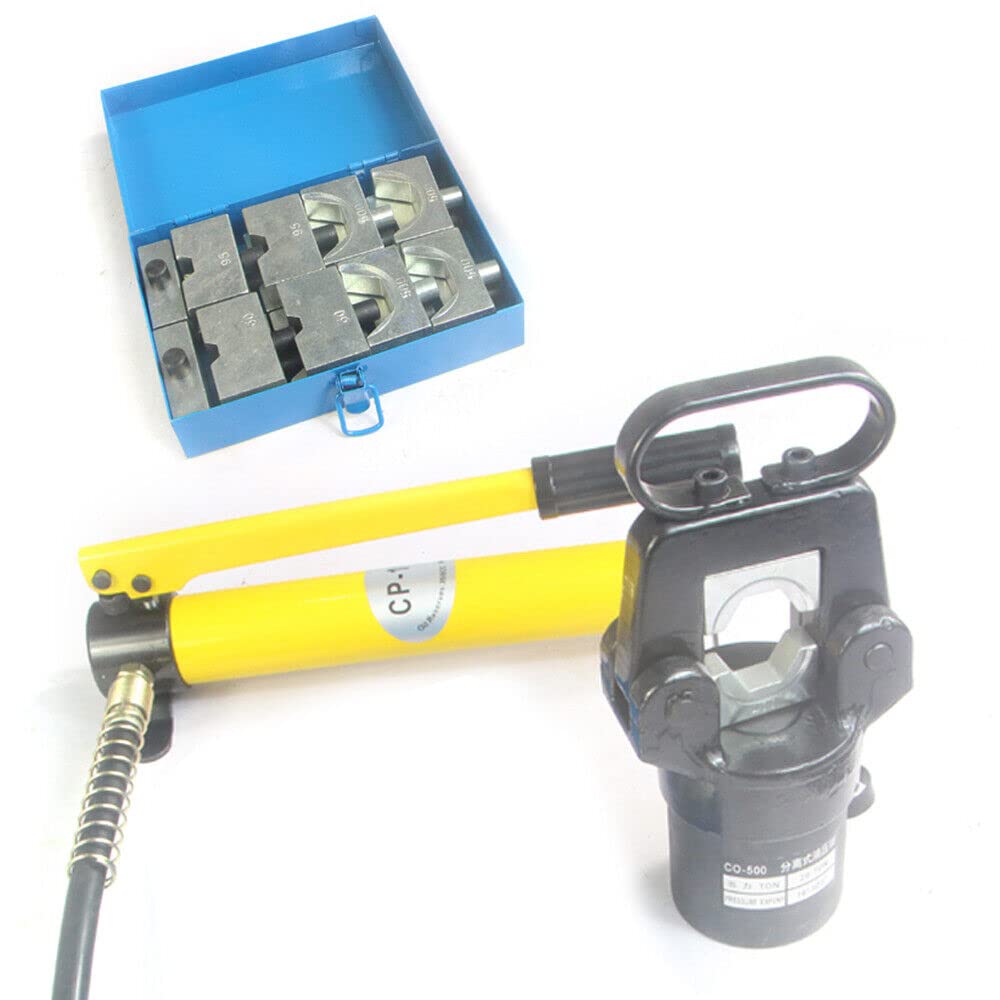 Hydrauliczne złącze ciśnieniowe, hydrauliczne zaciskarki 20T, zakres zaciskania głowicy 16-400 mm², matryce kabel drut zacisk końcówki węża z pompą CP-180