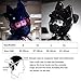 Cat Ear Bluetooth Motorcycle Helmet, DOT Certification Full Face Flip-Up Motorbike Helmet, Cool Cute Cat Helmets with HD Visor and Ventilation Syste, for Adults Men Women S~XL