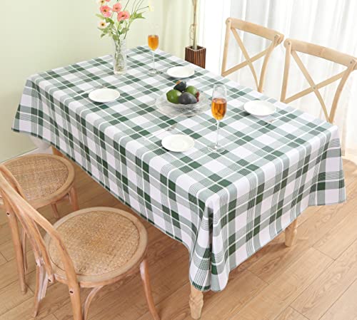 Heavy Duty Vinyl Tablecloth Waterproof Oil-Proof Pvc Table Cloth Stain-Resistant Wipeable Rectangle Or Square Table Cover (54 X 84 Inch) #TOP3