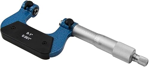 Miniatura 2 de Kit de micrómetro de rosca de tornillo de rango de 0-1" con 5 pares de yunque de 60 grados