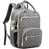 Diaper Bag Backpack, GAIVP Multifunction Travel Back Pack Maternity Baby Changing Bags, Gray