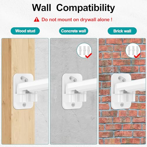 MOUNT PRO Dual Monitor Wall Mount for 13 to 32 Inch Computer Screens, Gas Spring Wall Monitor Arm for 2 Monitors, Each Holds Up to 19.8lbs, Adjustable Wall Monitor Mount with VESA 75x75/100x100, White by MOUNT PRO - Image 2