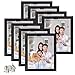 Price comparison product image PETAFLOP 8 Pack 10x8 Photo Frames, Black Picture Frames for Home Family Office Decor, Classic Wall&Tabletop Display